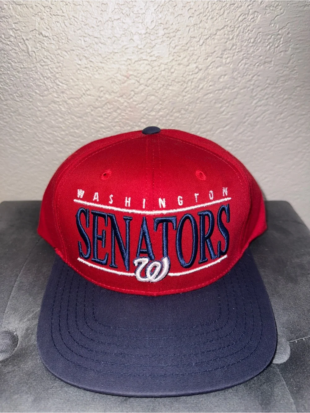 American Needle Washington Senators Red and Navy Snapback